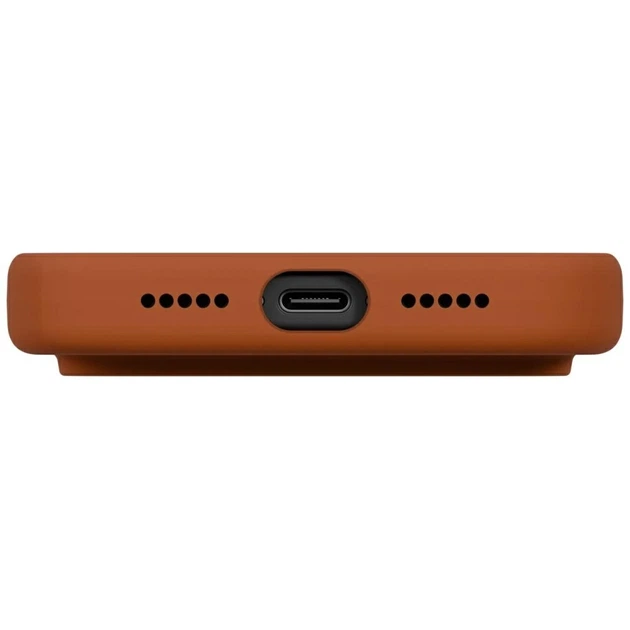 Чохол Uniq Lino для iPhone 17 Pro Orange with MagSafe (UNIQ-IP6.3P(2025)-LINOMSORG) - зображення 5