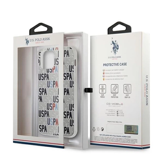 Чохол U.S. Polo Assn Logo Mania Collection для iPhone 12 mini White (USHCP12SPCUSPA6) - зображення 10