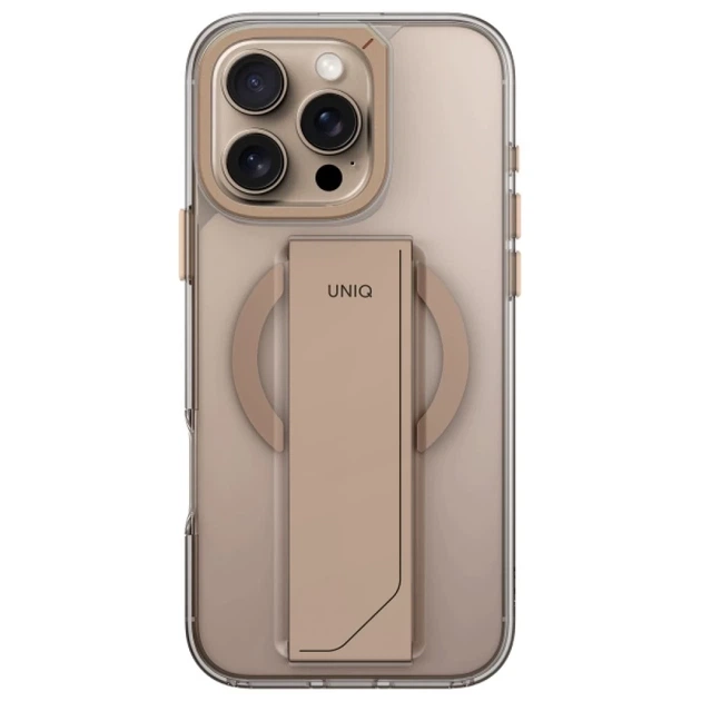 Чохол UNIQ Heldro Max для iPhone 16 Pro Taupe Gold with MagSafe (UNIQ-IP6.3P(2024)-HELMMTGLD) - зображення 2
