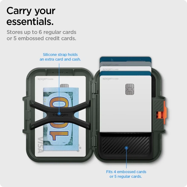 Магнітний гаманець Spigen Lock Fit Military Green with MagSafe (AFA08528) - зображення 15