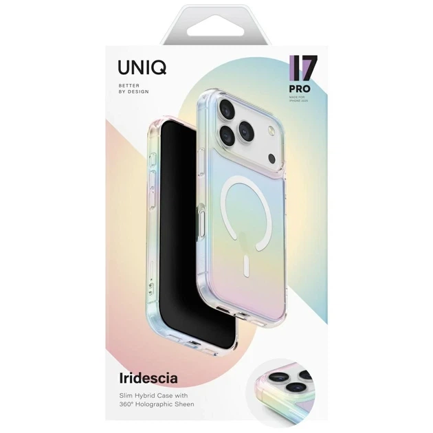 Чохол Uniq Iridescia для iPhone 17 Pro Holo Quartz with MagSafe (UNIQ-IP6.3P(2025)-IRDMHQTZ) - зображення 6