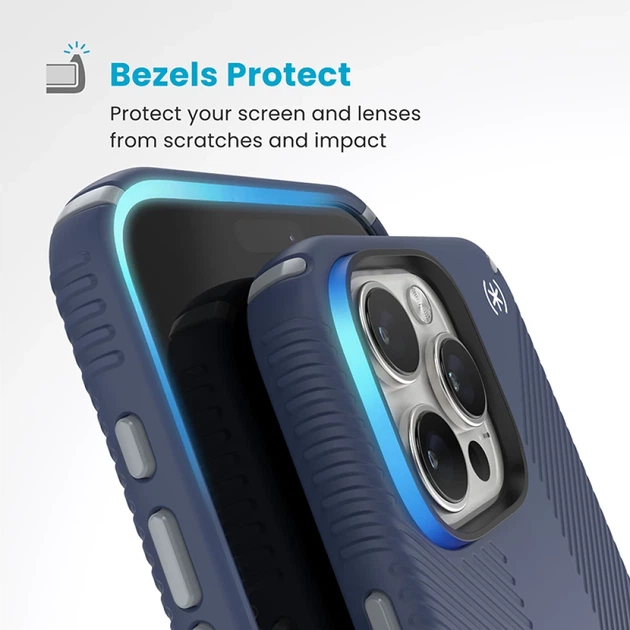Чехол Speck Presidio2 Grip ClickLock для iPhone 16 Pro Max Coastal Blue Dust Grey with MagSafe (150725-3206) - изображение 6