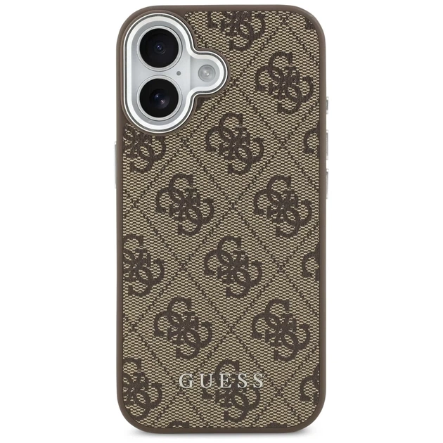 Чохол Guess 4G Classic Logo для iPhone 17 Brown with MagSafe (GUHMP17SP4GSSMCW) - зображення 3
