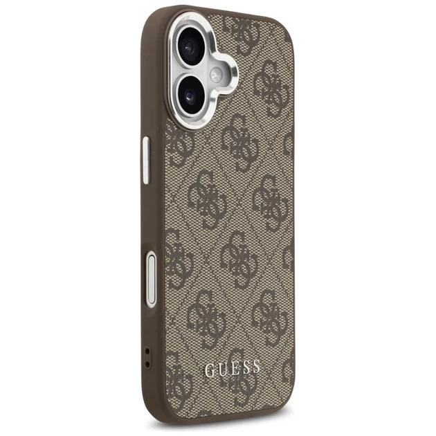 Чохол Guess 4G Classic Logo для iPhone 17 Brown with MagSafe (GUHMP17SP4GSSMCW) - зображення 4