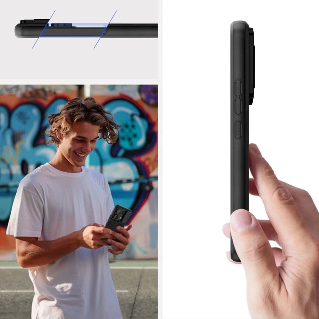 Чехол Tech-Protect Velar Cam+ для Xiaomi Redmi Note 13 Pro 5G | Poco X6 5G Black (5906302307647) - изображение 5