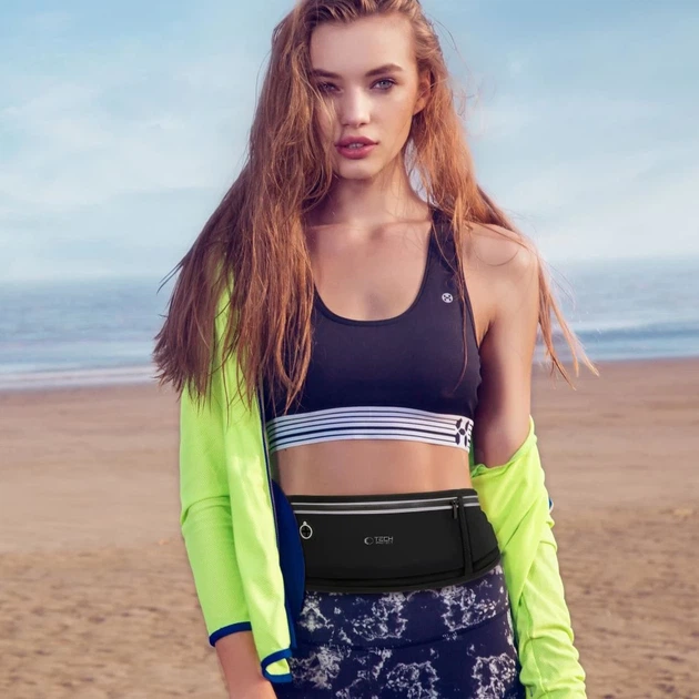 Спортивная сумка на пояс Tech-Protect M3 Universal Sport Waist Bag Black (5906302375653) - изображение 6