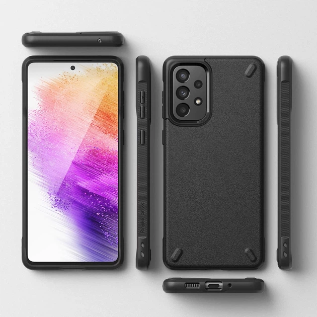 Чехол Ringke Onyx для Samsung Galaxy A73 Black (8809848207211) - Фото 8 Чехол Ringke Onyx для Samsung Galaxy A73 Black (8809848207211) - изображение 8