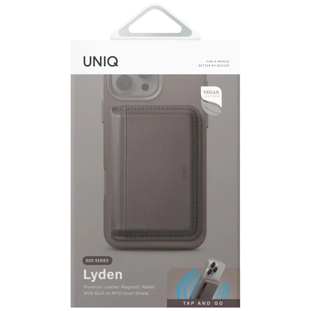 Магнітний гаманець UNIQ Lyden DS Flint Canary Yellow (UNIQ-LYDENDSMW-FGRYCYEL) - зображення 4