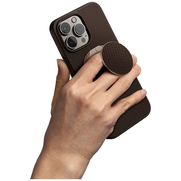 Чохол UNIQ Keva Air для iPhone 16 Pro Max Brown with MagSafe (UNIQ-IP6.9P(2024)-KAGPBBWN) - зображення 4