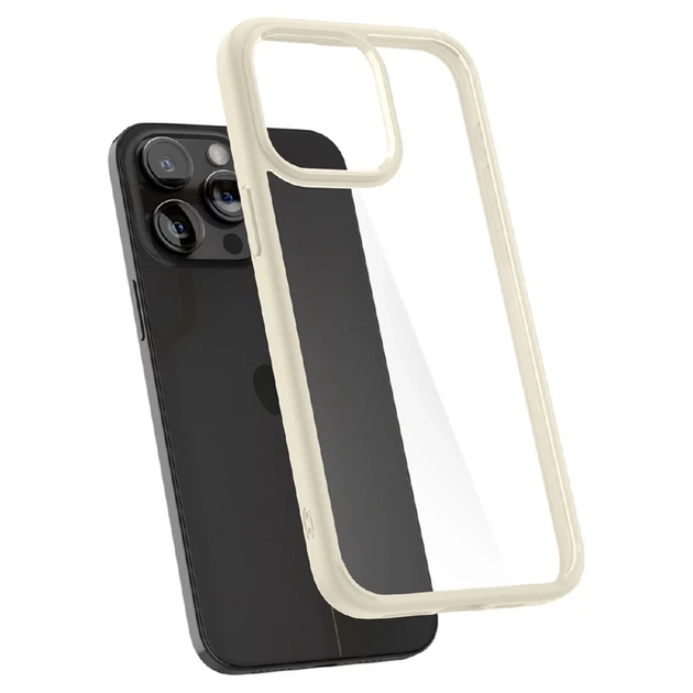 Чехол Spigen Crystal Hybrid для iPhone 15 Pro Max Sand Beige (8809896747578) - изображение 6