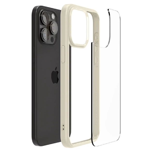 Чехол Spigen Crystal Hybrid для iPhone 15 Pro Max Sand Beige (8809896747578) - изображение 8