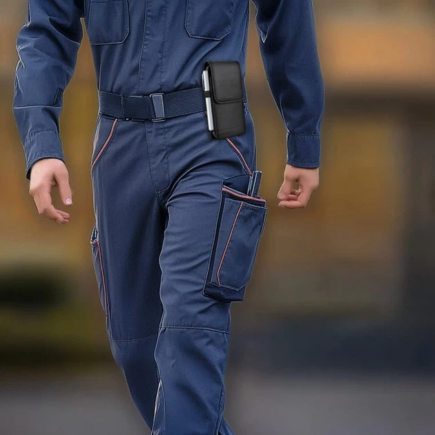 Универсальный чехол Tech-Protect Universal Phone Holster Pouch для телефону 5.8–6.8 inch Black (5906302363520) - изображение 5