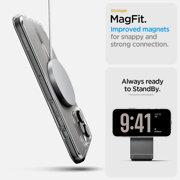 Чохол Spigen Ultra Hybrid "T" для iPhone 16 Pro White with MagSafe (ACS08512) - зображення 11