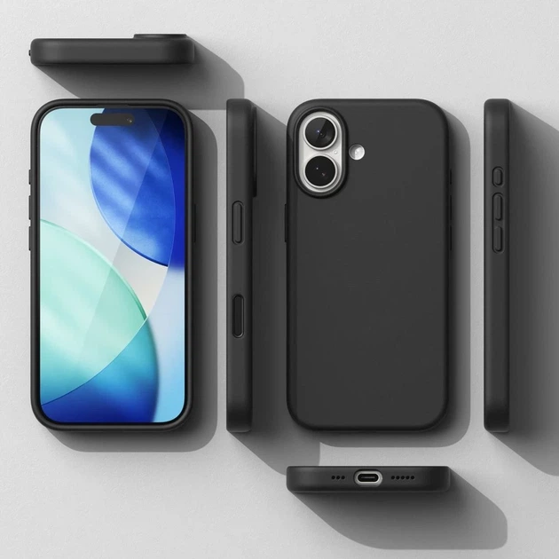 Чехол Ringke Silicone Magnetic для iPhone 17 с MagSafe Black (8800328811799) - изображение 7