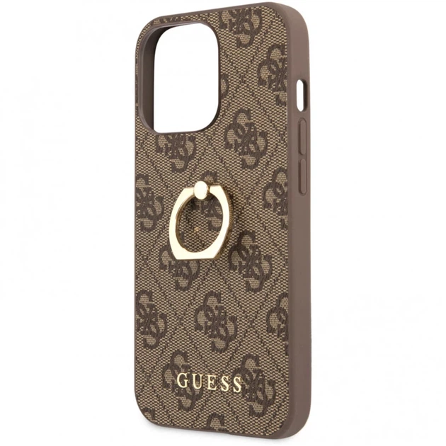 Чохол Guess Ring Stand для iPhone 13 Pro Brown (GUHCP13L4GMRBR) - Фото 3 Чохол Guess Ring Stand для iPhone 13 Pro Brown (GUHCP13L4GMRBR) - зображення 3