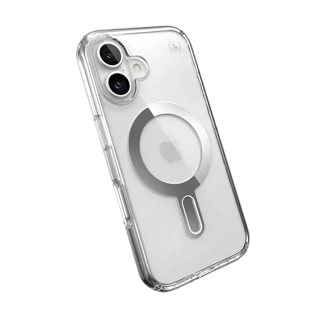 Чехол Speck Presidio Perfect-Clear ClickLock для iPhone 16 Clear Chrome with MagSafe (150691-3199) - изображение 8