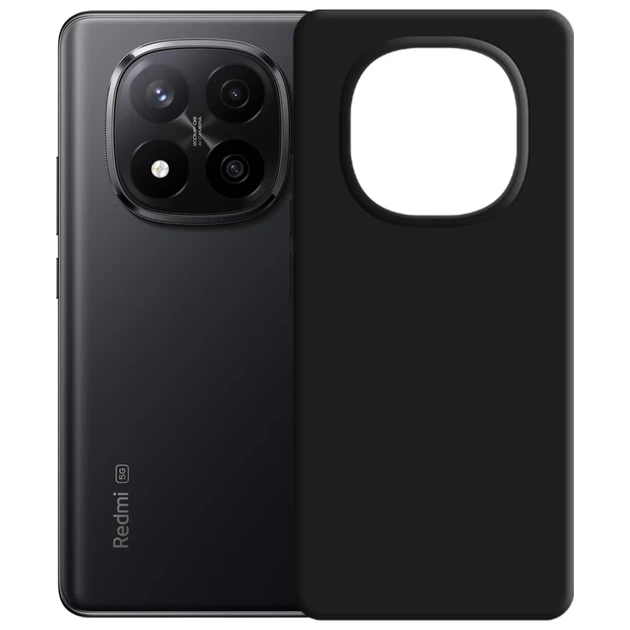 Чехол 3mk Silicone Case для Xiaomi Redmi Note 14 Pro Plus 5G Black (5903108639583) - изображение 5