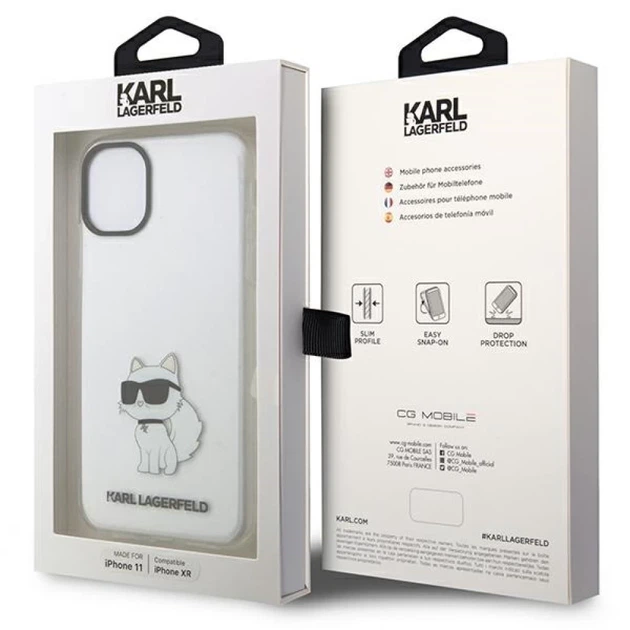 Чохол Karl Lagerfeld Ikonik Choupette для iPhone 11 | XR Transparent (KLHCN61HNCHTCT) - зображення 8