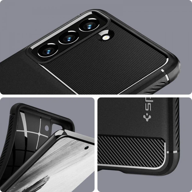 Чехол Spigen для Samsung Galaxy S21 FE Rugged Armor Matte Black (ACS03049) - изображение 10