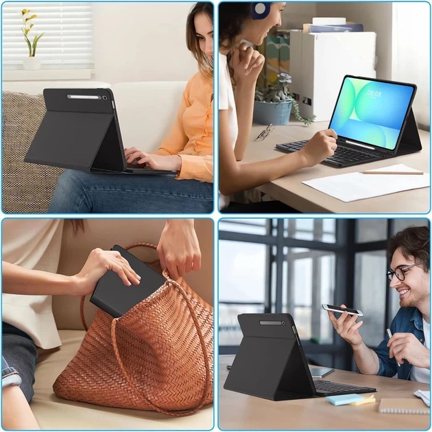 Чехол-клавиатура Tech-Protect SC Pen + Keyboard для Samsung Galaxy Tab S10 FE Plus (X626) Black (5906302368259) - изображение 10