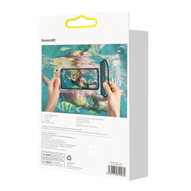 Водонепроницаемый чехол Baseus Universal Waterproof Case 7.2" Blue (FMYT000003) - изображение 11