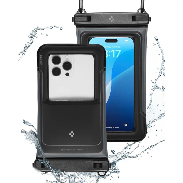 Водонепроникний чохол Spigen Universal Waterproof Float Case Matte Black (2 pack) (ACS09348) - зображення 2