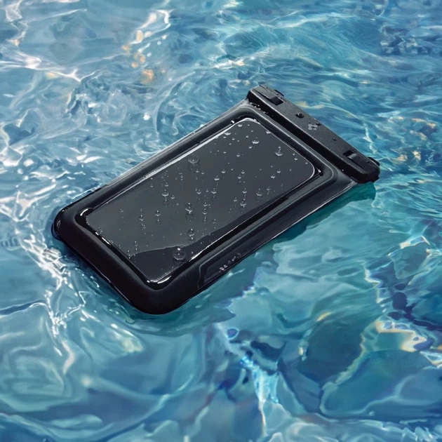 Водонепроникний чохол Spigen Universal Waterproof Float Case Matte Black (2 pack) (ACS09348) - зображення 7