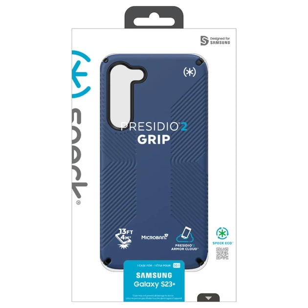 Чехол Speck Presidio2 Grip для Samsung Galaxy S23 Plus Coastal Blue Black (840168528516) - изображение 13