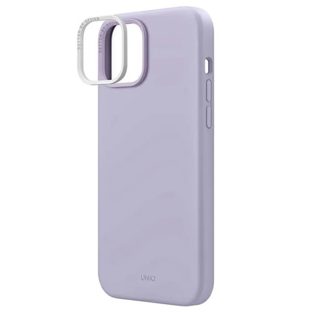 Чохол Uniq Lino для iPhone 14 Plus Lilac Lavender (UNIQ-IP6.7M(2022)-LINOLAV) - зображення 3