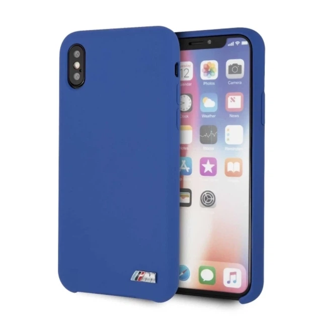 Чохол BMW для iPhone X/XS Silicone M Collection Navy (BMHCPXMSILNA) - Фото 1 Чохол BMW для iPhone X/XS Silicone M Collection Navy (BMHCPXMSILNA) - зображення 1
