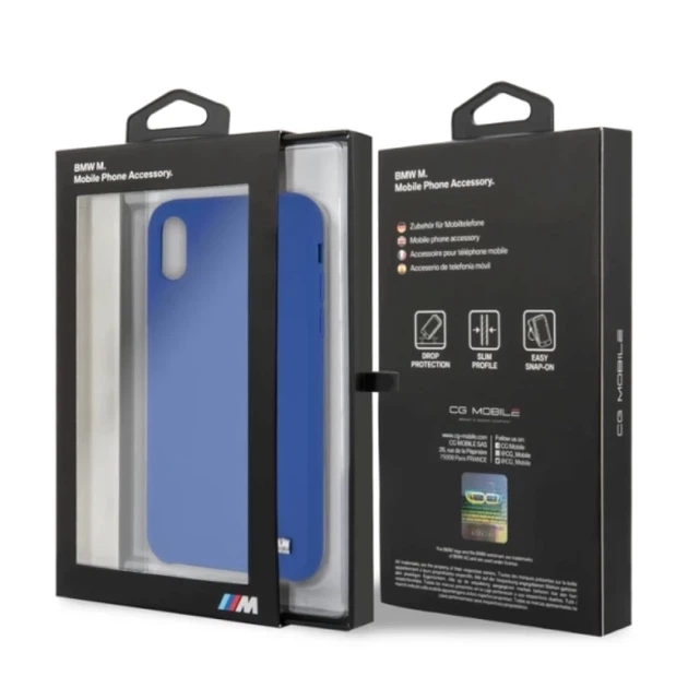 Чохол BMW для iPhone X/XS Silicone M Collection Navy (BMHCPXMSILNA) - Фото 4 Чохол BMW для iPhone X/XS Silicone M Collection Navy (BMHCPXMSILNA) - зображення 4
