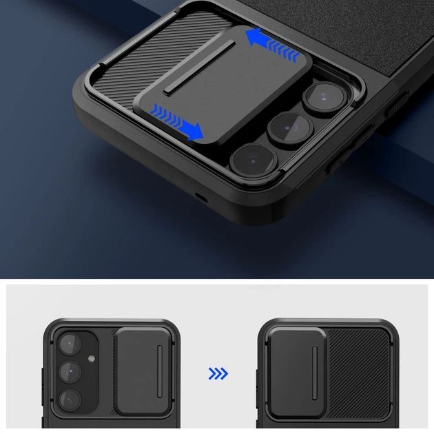 Чехол Tech-Protect Velar Cam+ для Samsung Galaxy A55 5G (A556) Black (5906302307807) - изображение 3