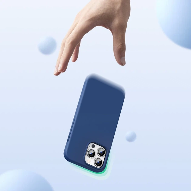 Чехол Ugreen Rubber Flexible Silicone для iPhone 13 Pro Max Blue (UGR1255BLU) - Фото 3 Чехол Ugreen Rubber Flexible Silicone для iPhone 13 Pro Max Blue (UGR1255BLU) - изображение 3