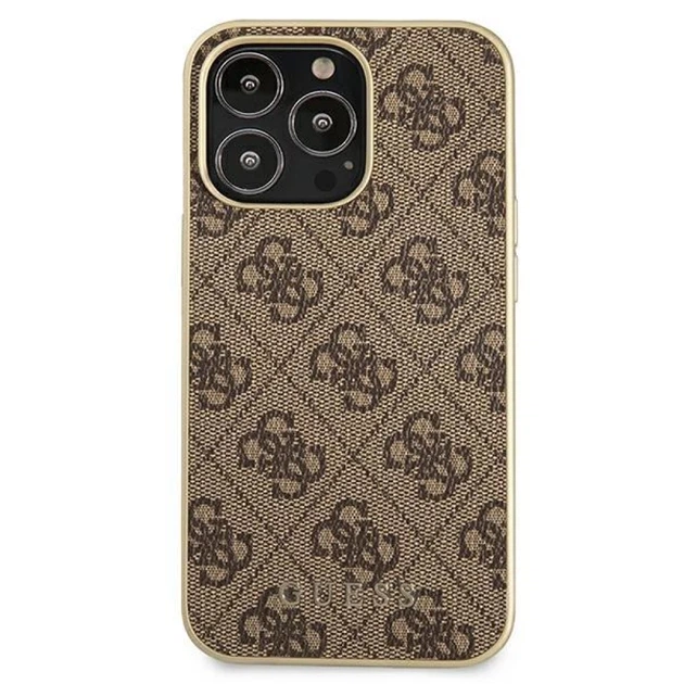 Чохол Guess 4G Collection для iPhone 13 Pro Brown with MagSafe Brown (GUHMP13LG4GB) - зображення 4