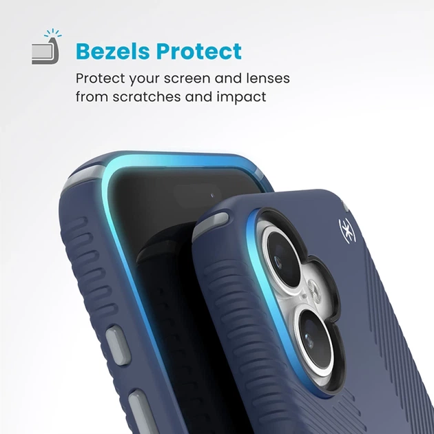 Чохол Speck Presidio2 Grip для iPhone 16 Coastal Blue Dust Grey (150779-3206) - зображення 4