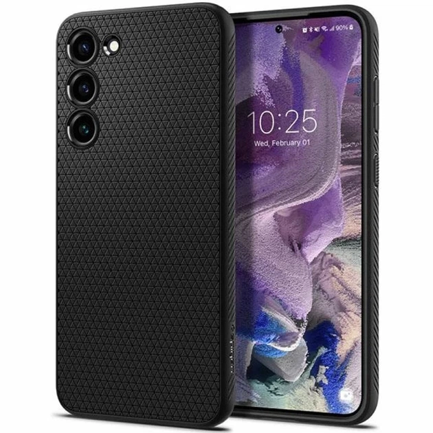 Чохол Spigen Liquid Air для Samsung Galaxy S23 Matte Black (ACS05712) - Фото 1 Чохол Spigen Liquid Air для Samsung Galaxy S23 Matte Black (ACS05712) - зображення 1