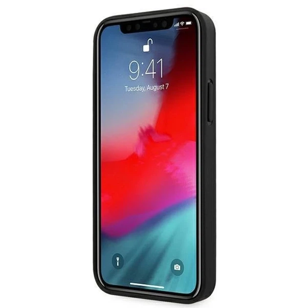 Чохол Mercedes для iPhone 12 mini Leather Debossed Lines Black (AMHCP12SGSEBK) - зображення 5