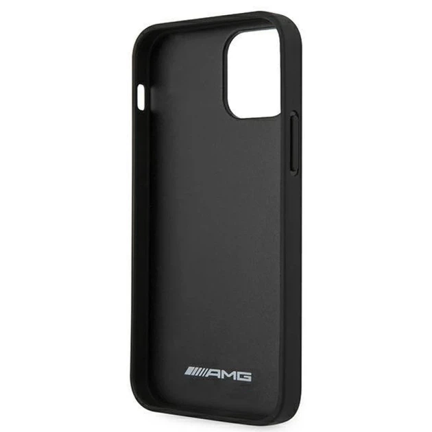 Чохол Mercedes для iPhone 12 mini Leather Debossed Lines Black (AMHCP12SGSEBK) - зображення 7