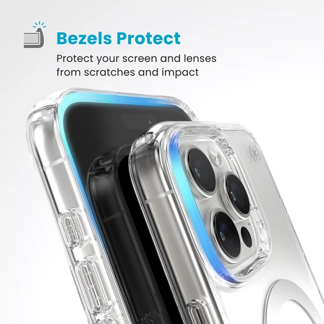Чехол Speck Presidio Perfect-Clear ClickLock для iPhone 16 Pro Max Clear Chrome with MagSafe (150727-3199) - изображение 6