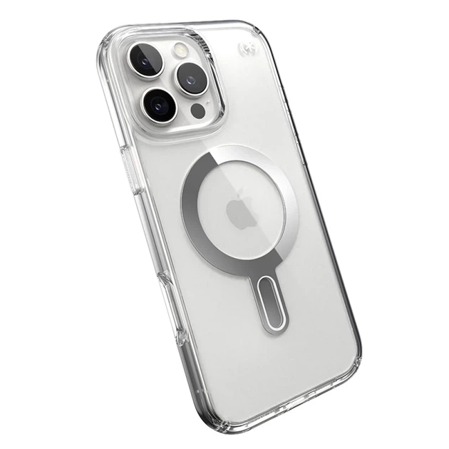 Чехол Speck Presidio Perfect-Clear ClickLock для iPhone 16 Pro Max Clear Chrome with MagSafe (150727-3199) - изображение 8