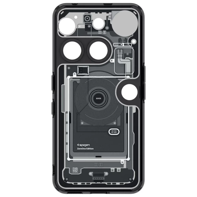 Чехол Spigen Ultra Hybrid Zero One для Nothing Phone 3 Black (ACS08568) - Фото 3 Чехол Spigen Ultra Hybrid Zero One для Nothing Phone 3 Black (ACS08568) - изображение 3