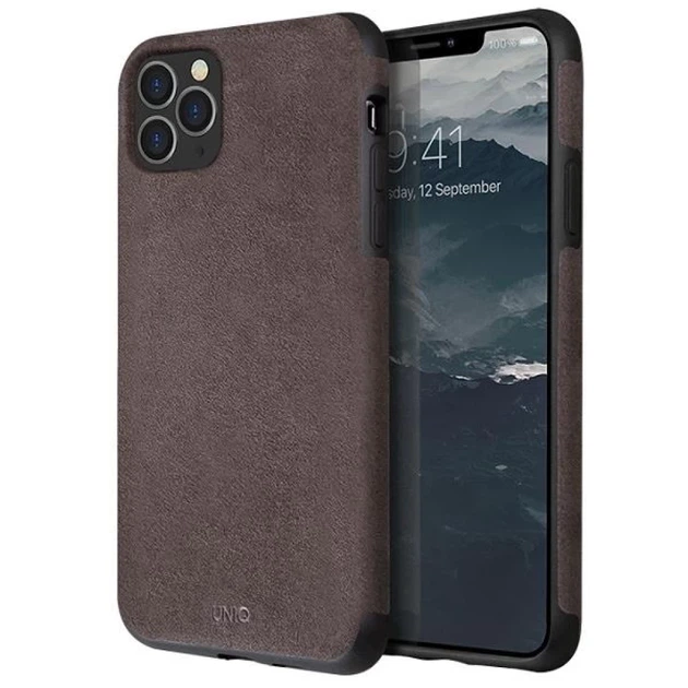 Чохол Uniq Sueve для iPhone 11 Pro Max Sueve Gray (UNIQ-IP6.5HYB(2019)-SUVWGY) - Фото 1 Чохол Uniq Sueve для iPhone 11 Pro Max Sueve Gray (UNIQ-IP6.5HYB(2019)-SUVWGY) - зображення 1