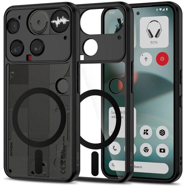 Чехол Tech-Protect MagMat для Nothing Phone 3 Black Clear with MagSafe (5906302330775) - Фото 1 Чехол Tech-Protect MagMat для Nothing Phone 3 Black Clear with MagSafe (5906302330775) - изображение 1