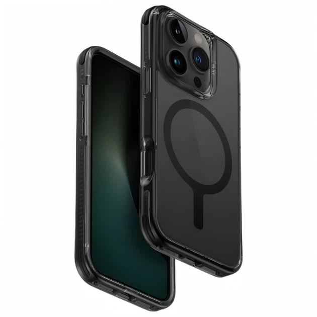 Чохол UNIQ Combat для iPhone 16 Pro Max Carbon Black with MagSafe (UNIQ-IP6.9P(2024)-COMMBLK) - Фото 1 Чохол UNIQ Combat для iPhone 16 Pro Max Carbon Black with MagSafe (UNIQ-IP6.9P(2024)-COMMBLK) - зображення 1