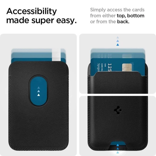Магнітний гаманець Spigen Valentinus Black with MagSafe (AMP02284) - зображення 12