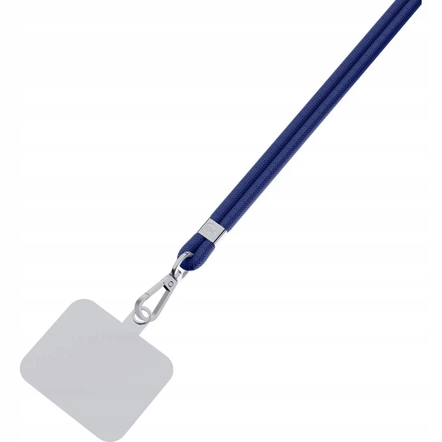 Универсальный шнурок 3mk EasyClip Dark Blue with Silver Metal (5903108568616) - изображение 10