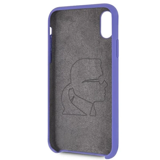 Чохол Karl Lagerfeld Silicone для iPhone X | XS Violet (KLHCPXSLVOG) - Фото 4 Чохол Karl Lagerfeld Silicone для iPhone X | XS Violet (KLHCPXSLVOG) - зображення 4