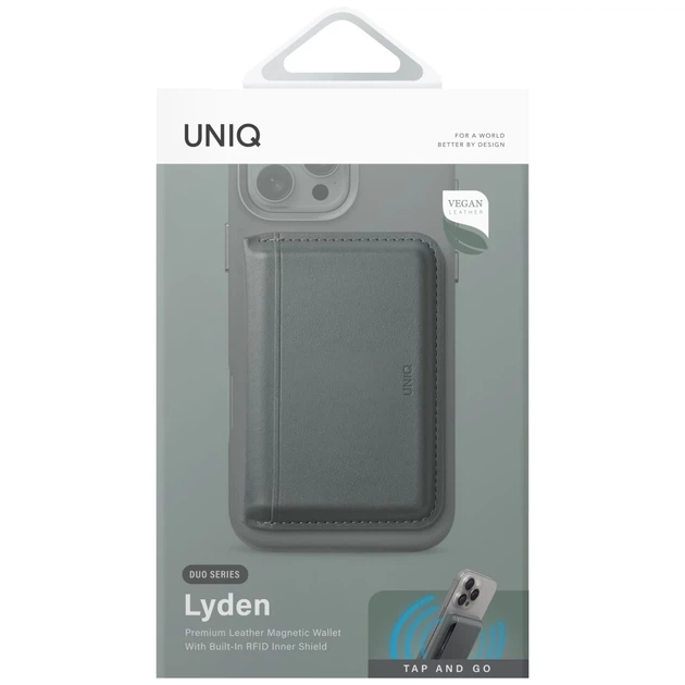 Магнітний гаманець UNIQ Lyden DS Lichen Ivory (UNIQ-LYDENDSMW-LGRNIVY) - зображення 4