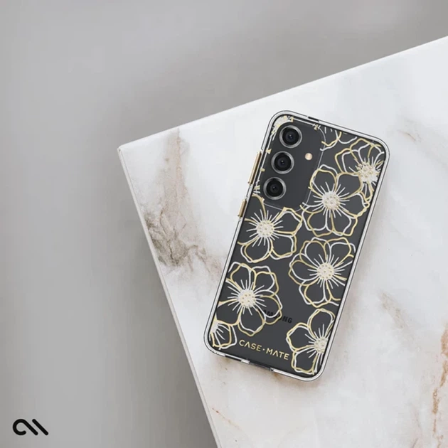 Чехол Case-Mate Floral Gems для Samsung Galaxy S24 (S921) Gold (CM053432) - изображение 9