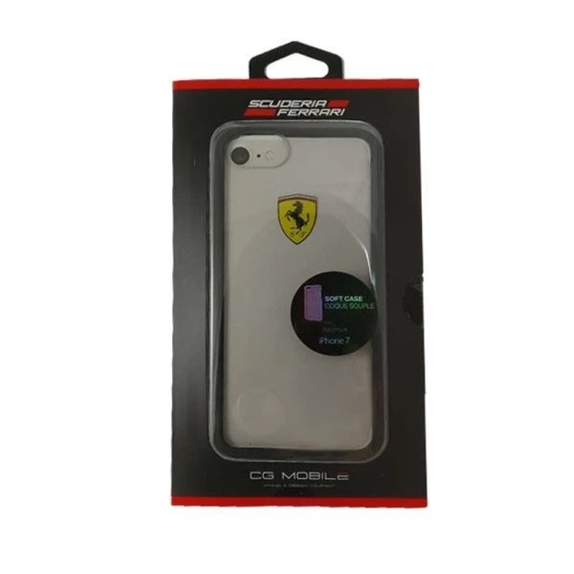 Чохол Ferrari для iPhone 7/8 | SE2020 | SE2022 Hard Case Transparent/Black (FEHCRFP7BK) - Фото 2 Чохол Ferrari для iPhone 7/8 | SE2020 | SE2022 Hard Case Transparent/Black (FEHCRFP7BK) - зображення 2